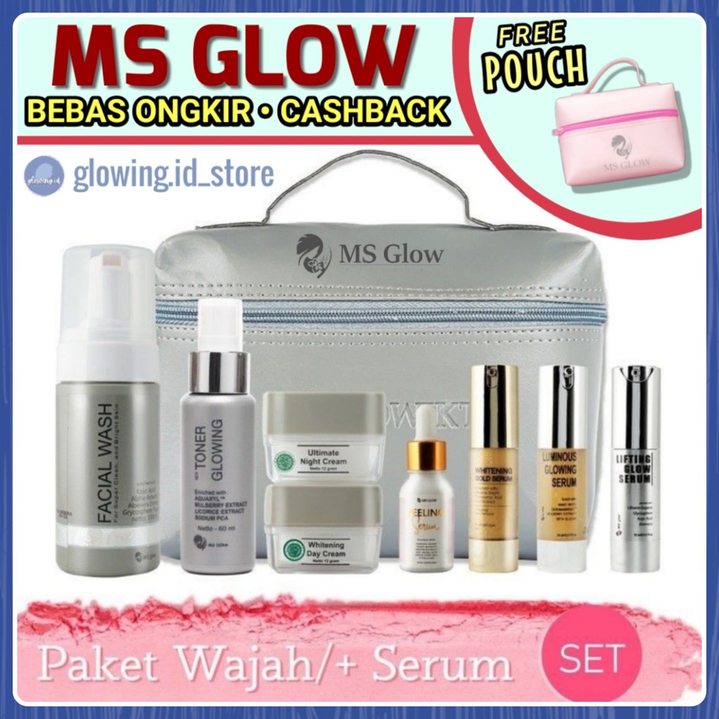 MS GLOW WHITENING MS GLOW ACNE MS GLOW ULTIMATE MS GLOW LUMINOUS SERIES PENGHILANG FLEK HITAM KOMEDO