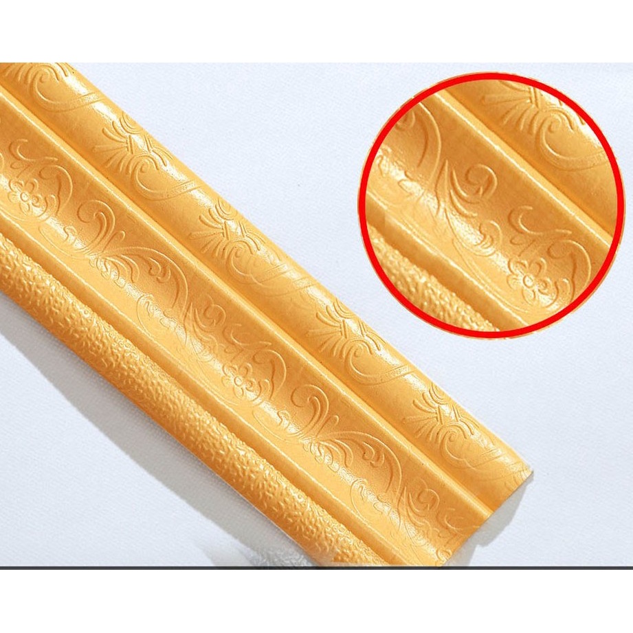 LYSASHOP- WALLPAPER DINDING 70x38.5cm KAMAR TIDUR RUANG TAMU 3D FOAM BATU BATA WALPAPER HIASAN DINDING POLOS  STIKER STICKER WALLBORDER WALL BORDER PEMBATAS-BATAS 1.12mX8cmx1(A)