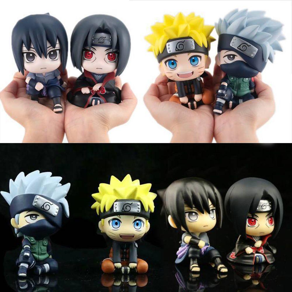 [Elegan] Naruto Shippuden Collectible Figure Toy Kakashi Anime Uchiha SasukeModel Mainan
