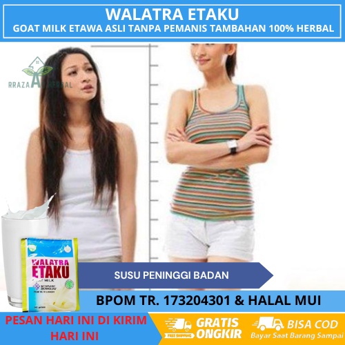 

Susu Penumbuh Tinggi Badan, Penumbuh Tinggi Badan Anak, Peninggi Badan Usia 5 Tahun Keatas, Susu Kambing Penambah Tinggi Badan Wanita, Vitamin Peninggi Badan, Peninggi Badan Anak Remaja - SUSU ETAKU GOAT MILK