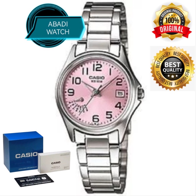 Jam Tangan Wanita Casio LTP-1369D-4BVDF Soft Pink ORIGINAL BUKAN BM