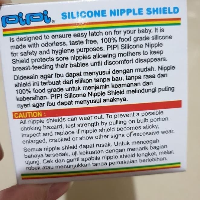 Pipi Silicone Nipple Shield Isi 1 pc - Pelindung Penyambung Puting Ibu ASI