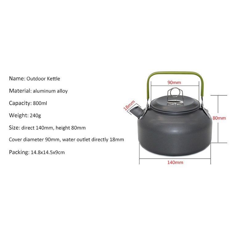 Teko Kettle 1,1 Liter DS11 Teko Ketel 1,1 L DS 11 Camping Teapot DS11