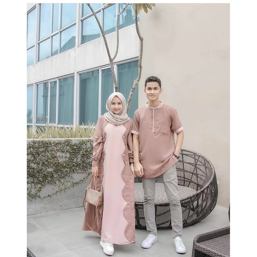 TERLARIS Baju Pesta - Baju Couple - Baju Undangan - Baju Giselle Couple muslimah
