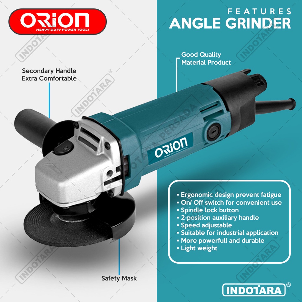 Paket Ekonomis 1 - Gerinda Tangan Orion HG954V - 1 Pack Mata Gerinda Poles