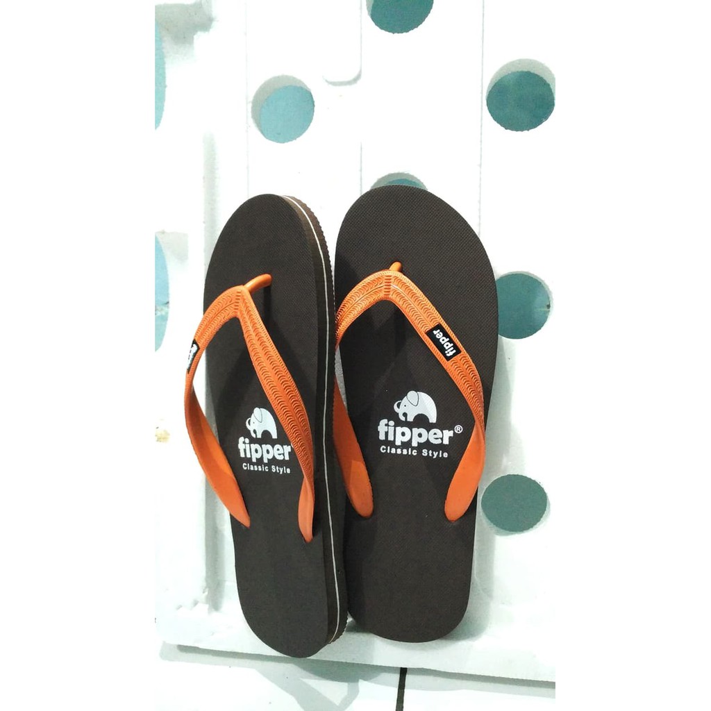 Hemat Fipper Classic Cowok/Sendal Jepit Cowok/Sandal Flip Flop/Sandal Jepit - Merah, 39 Gilaa