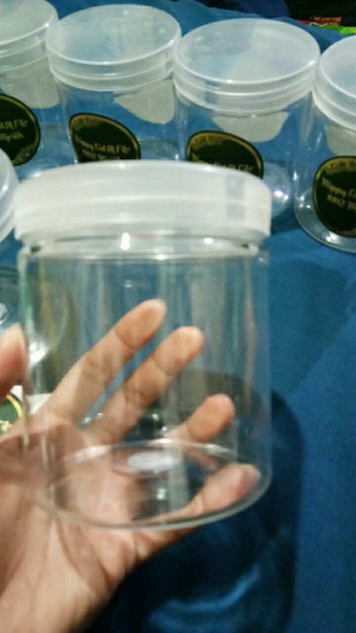 Toples Astor 10 Cm Tabung Plastik Kue Kering Kacang Permen Murah Bagus Botol Besar Jumbo Pendek