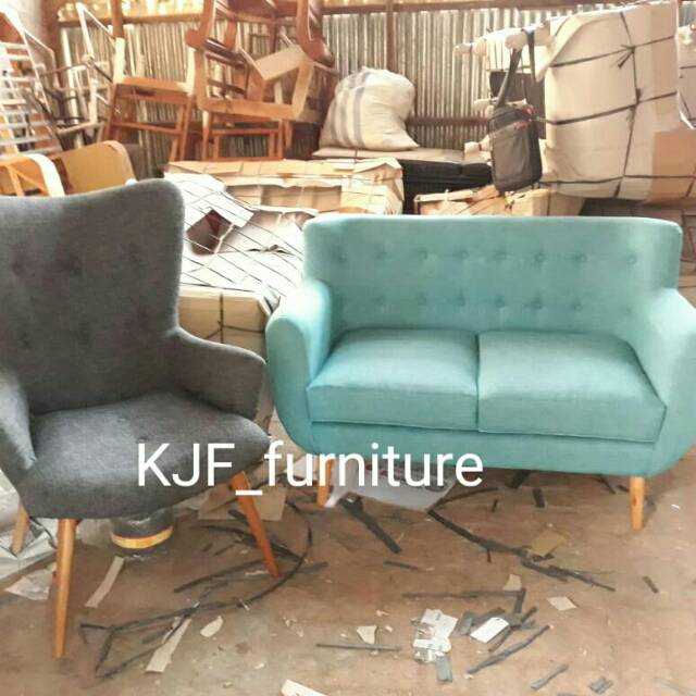 Sofa retro set sofa uya kuya sofa minimalis KJF_FURNITURE