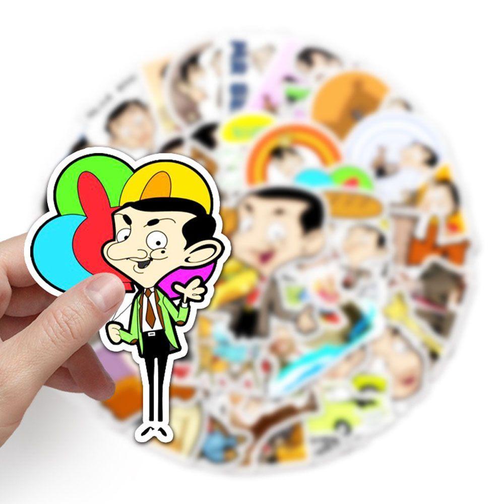 [Elegan] Mr. Bean Stiker Tahan Air Dekorasi Gitar Laptop Motor DIY Skateboard Diary Decals