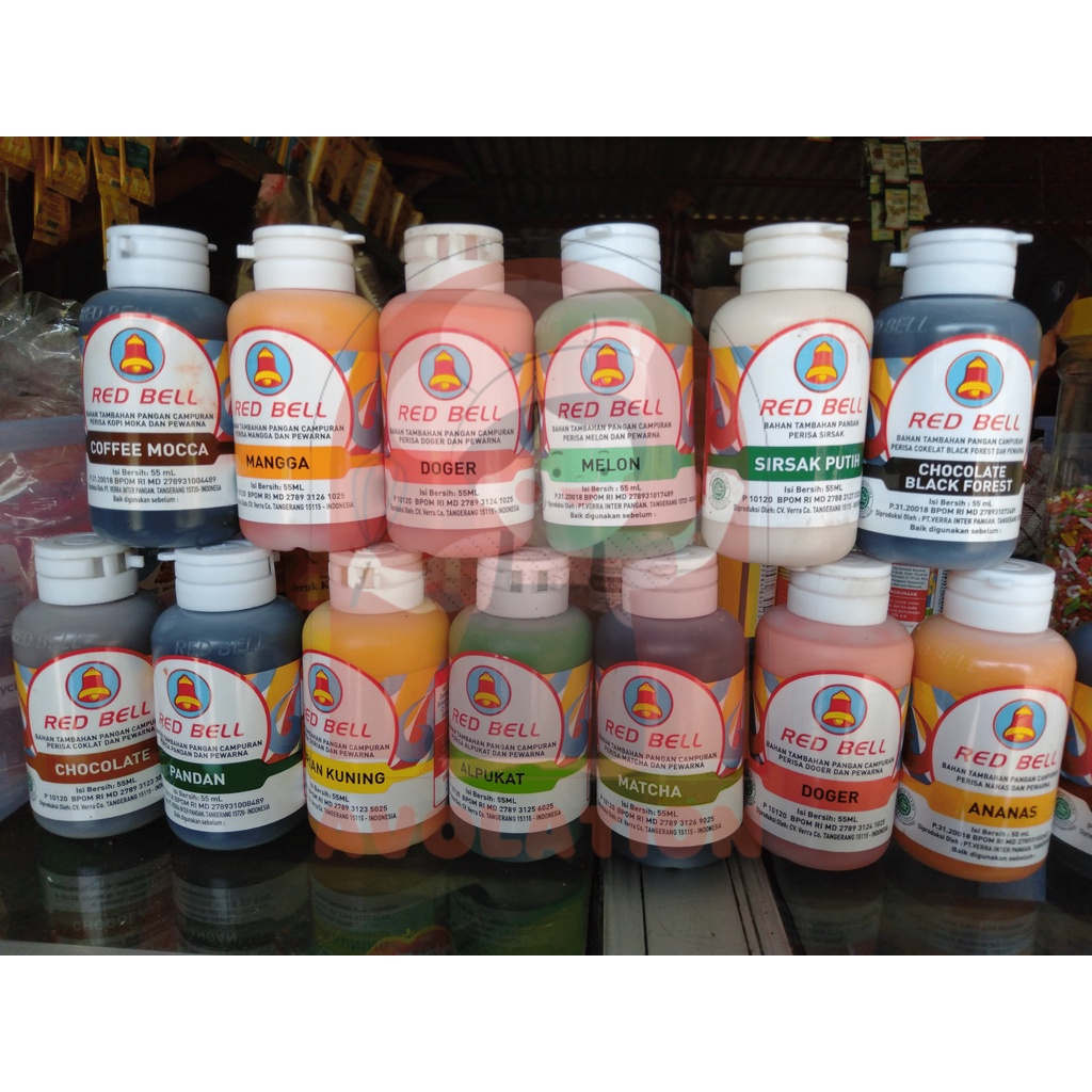 

Pewarna dan Perasa Makanan Red Bell 55ml