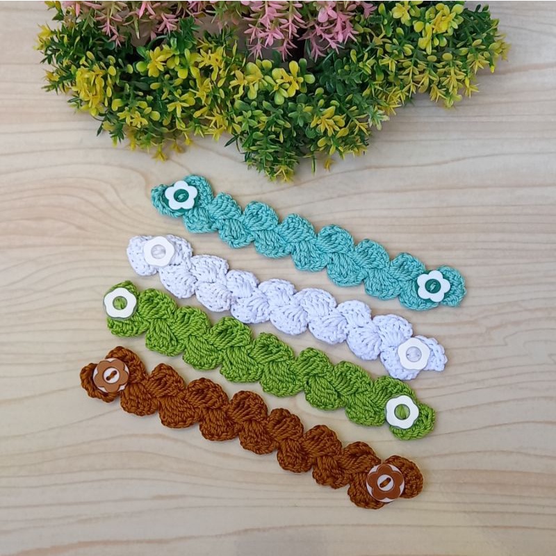 Konektor masker rajut/tali masker/pengait masker/penghubung tali masker rajut/strap