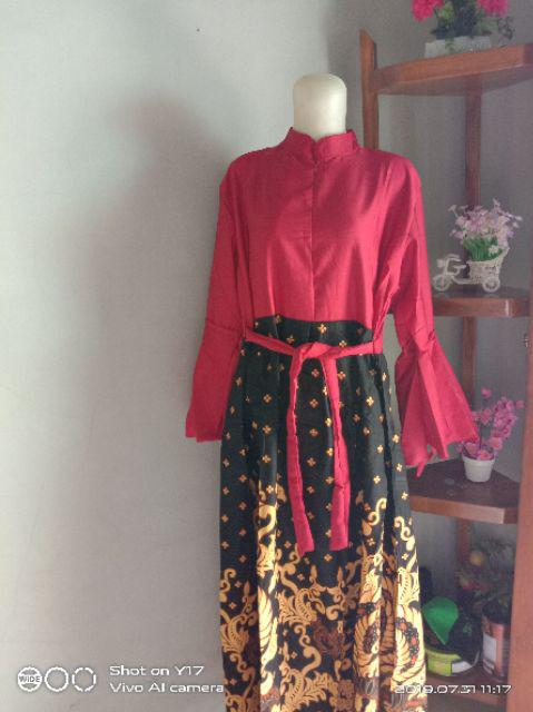 Couple Batik Maxi Dress Gamis Jayatri Manohara 2499 Original 058