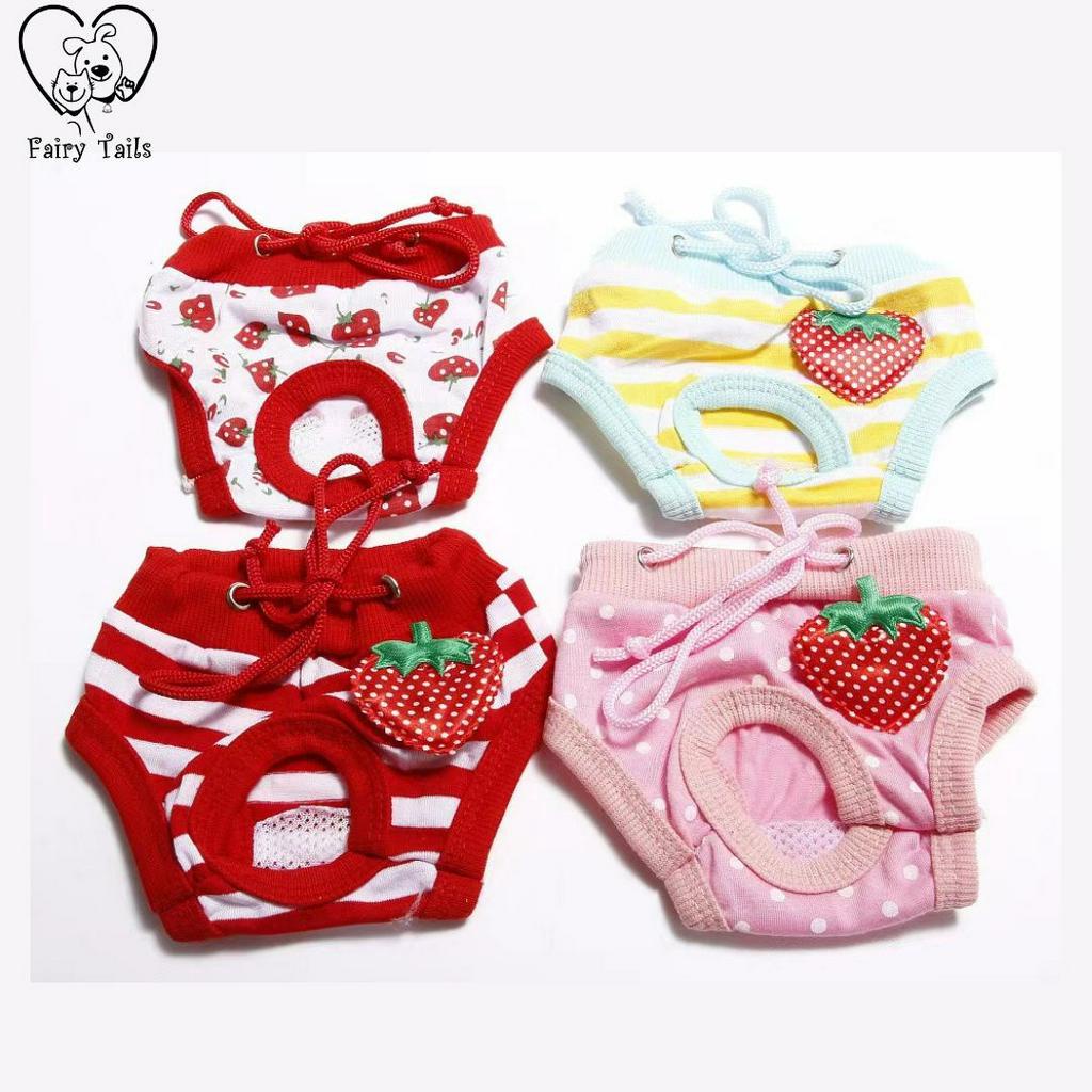 Celana Untuk Anjing dan Kucing Perempuan / Anabul Betina /  Panties Underwear Anabul Impor / Reusable Washable Pet Diapers Safety Pants Sanitary Wrap Panties