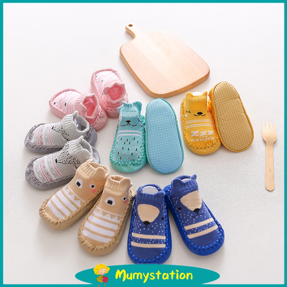 Mumystation Kaos kaki sepatu bayi anak motif lucu kaos kaki bayi lembut anti slip