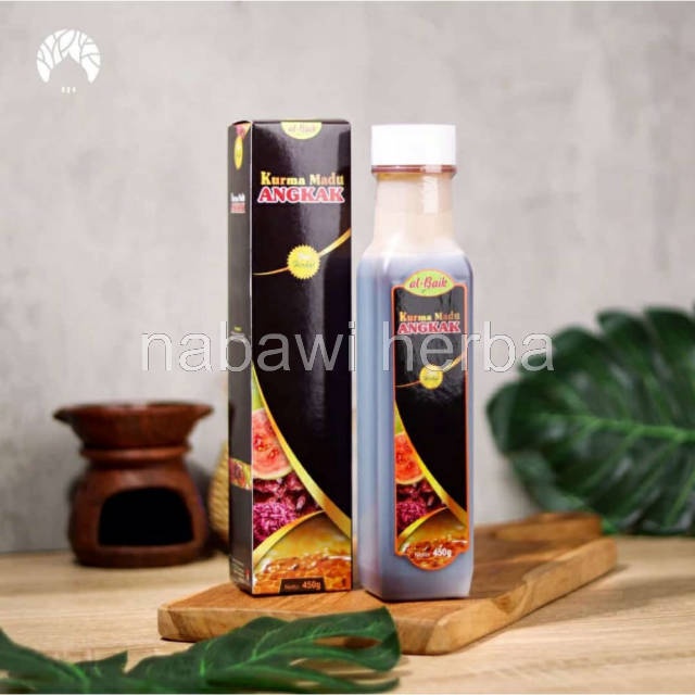 

nabawi herba - Nabawi Herbal Bekasi - MADU ANGKAK KURMA Al baik 450 ML Madu Sari Kurma Angkak | Obat herbal dbd, tipes, tyhpus, panas demam | Herbal Obat DBD,TYPUS,DEMAM,LAMBUNG/MAAG,STAMINA : Kurma Madu Angkak