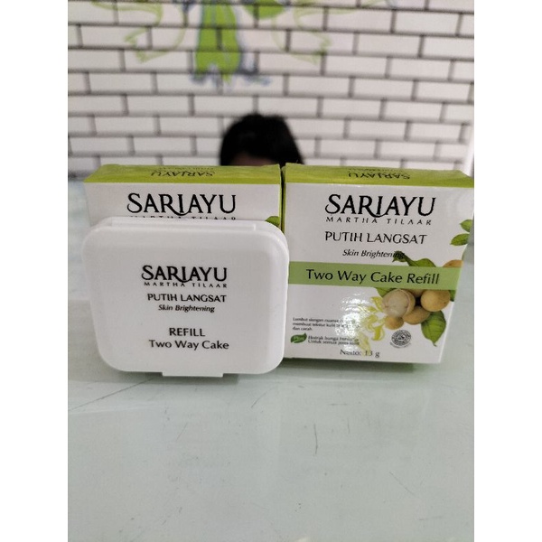 Sariayu Two Way Cake &amp; Refil Two Way Cake Putih Langsat