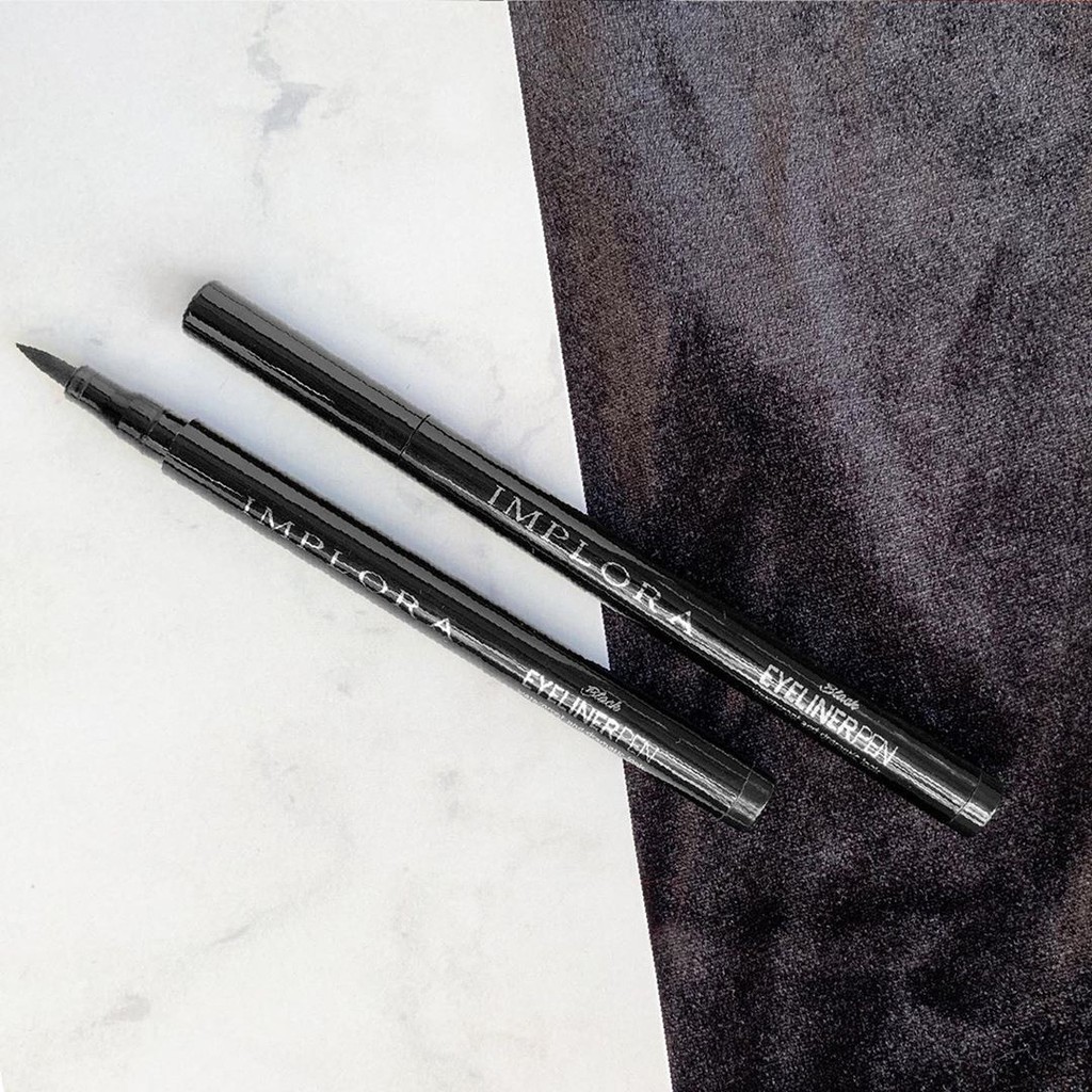 BPOM Implora Black Eyeliner Pen (waterproof and dramatic look) 1.7g 100% Original | IMPLORA EYELINER