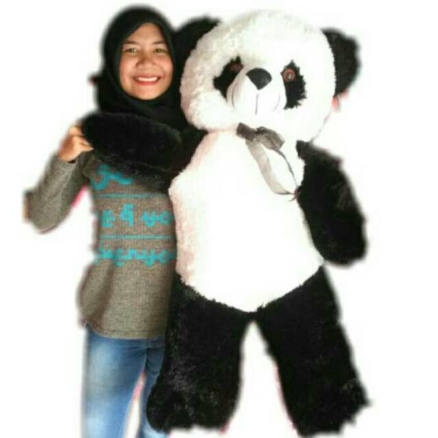 Boneka panda jumbo besar 1meter