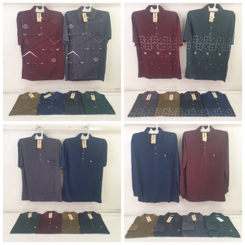 Kaos Kerah/Lakos CUN NAM Lengan Pendek Dan Panjang