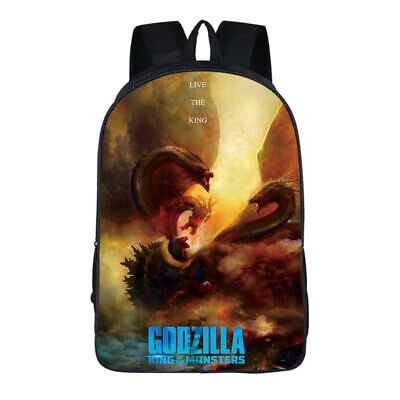 3d Godzilla Backpack Kids Students Boys School Bag Shopee Indonesia - boys accessories roblox galaxy backpack kids boys girls