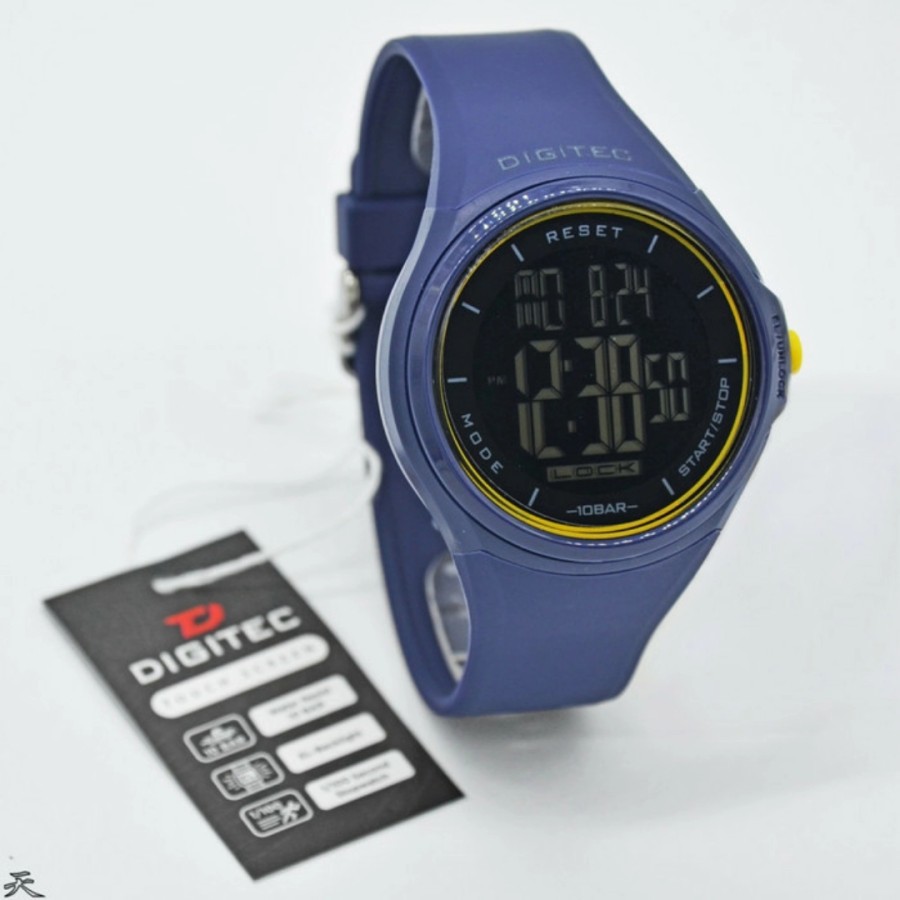 Jam Tangan Pria Digital DIGITEC DS-8086 Touchscreen Rubber Original