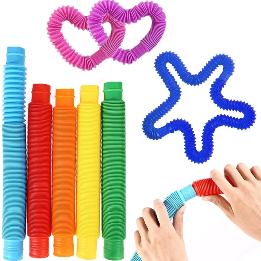 MOMBABY1 Pop Tubes - Mainan Sensory melatih fokus konsentrasi untuk autis