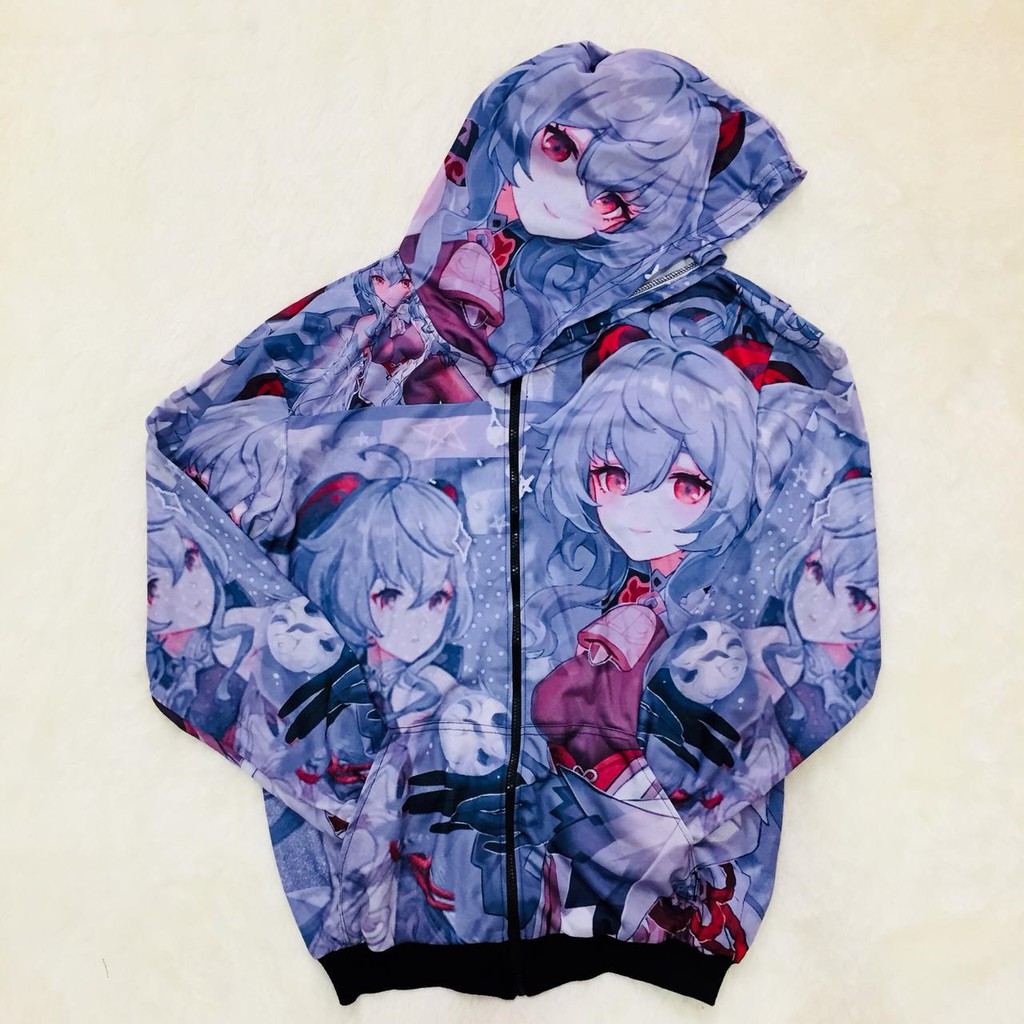 JAKET GANYA GENSHIN IMPACT FULLPRINT Anime Manga Premium Adidas Poly