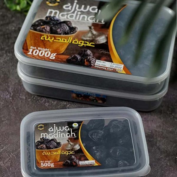 

Kurma Ajwa Madinah 500 gr Asli bukan Kurma Sukkari Sukkary Date Crown DC Khalas Kheinaizi Tamr