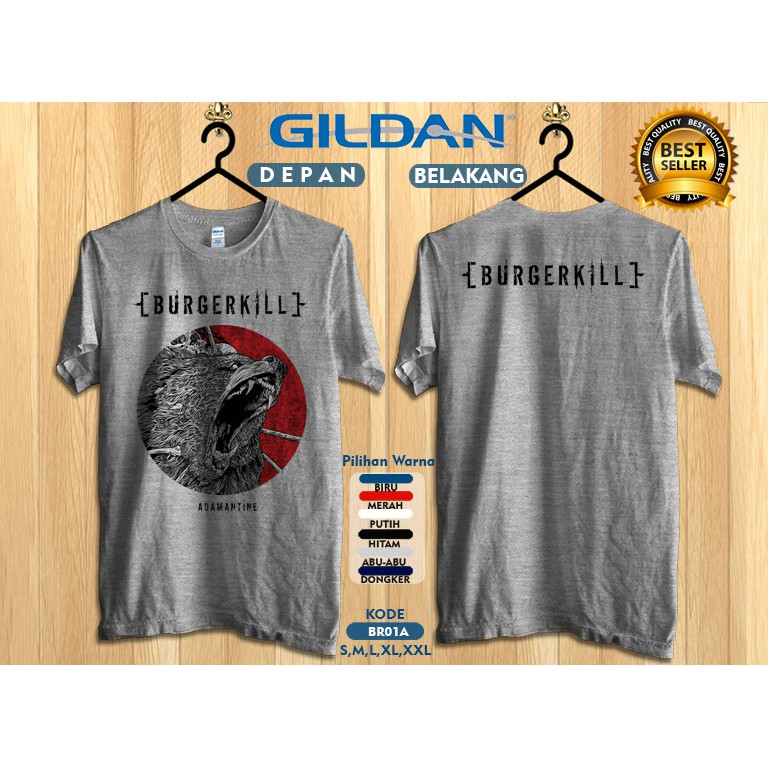 Kaos burgerkill adamantine original gildan softstyle br01aw