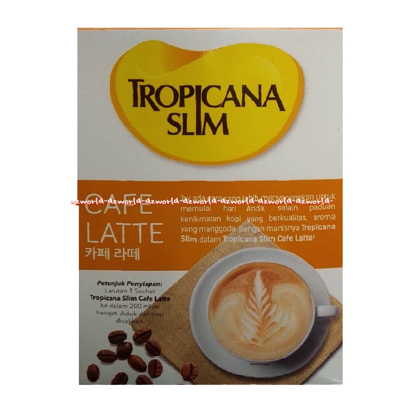 Tropicana Slim Cafe Latte 140gr Kopi dengan Gula Rendah Kalori dan Krimer Coffee Low Sugar