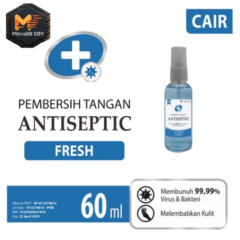 Mitra88sby Hand Sanitizer 60 ml 250 ml Spray bersetifikat izin edar