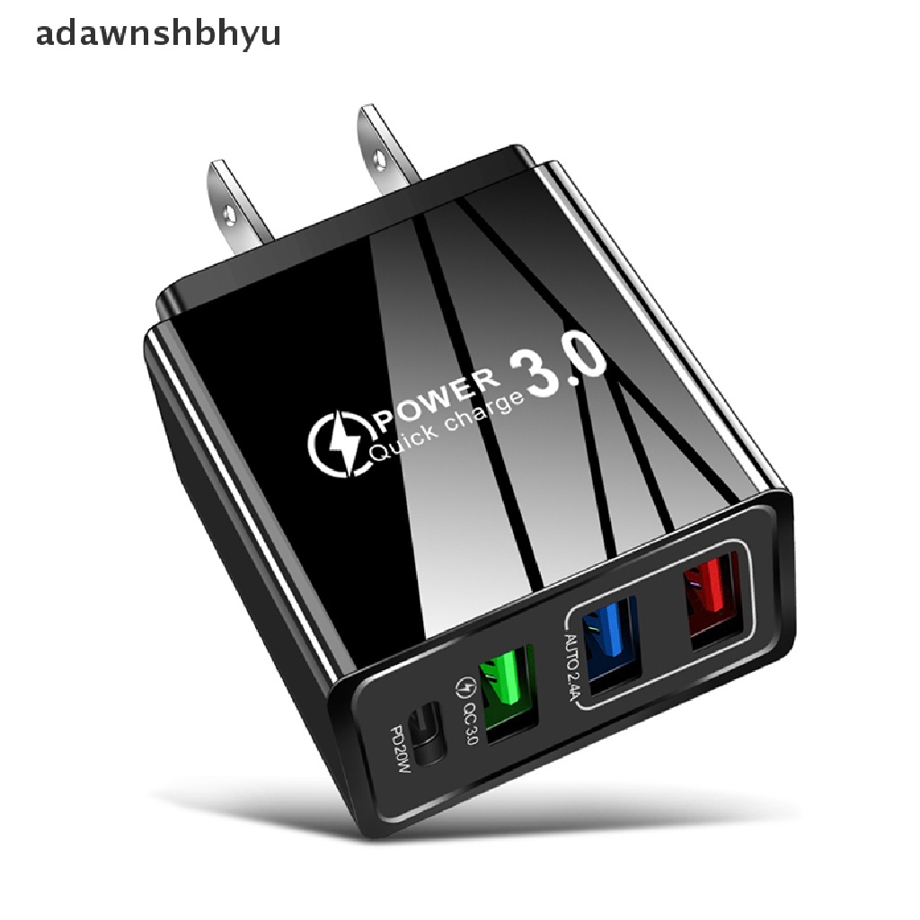 Adawnshbhyu 3.0 PD USB Charger 20W USB Type C Fast Charger Charger Cas Hp Handphone