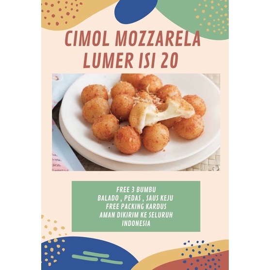 

CIMOL MOZZARELLA ISI 20 JUMBO LUMER OVIA SNACK / CIMOL ANTI MELEDAK / CIMOL MOZZARELLA LUMER