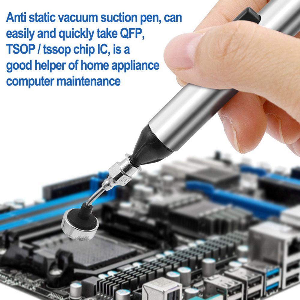 Solighter 2pcs Vacuum Sucking Pen Tahan Lama Solder Aksesori Desoldering Alat IC SMD Remover