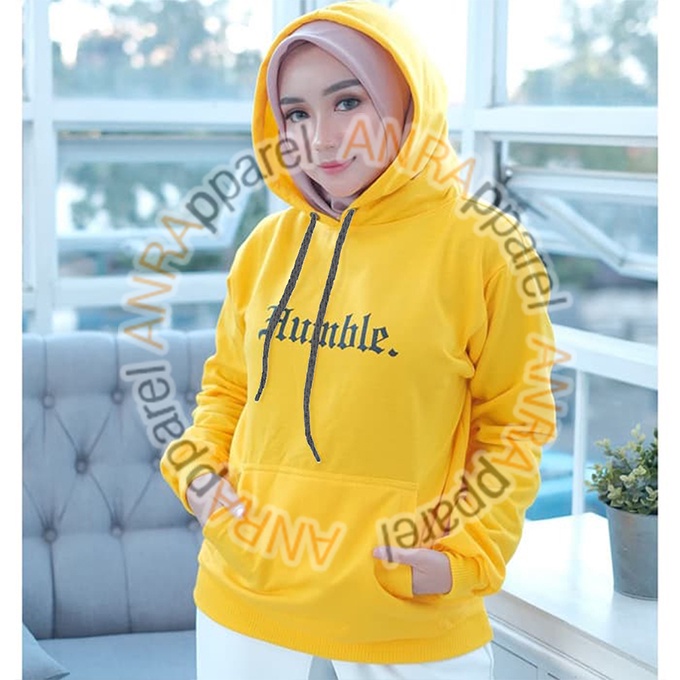 HUMBLE HOODIE WANITA - Jaket Hoodie Jumper Humble Polos - Bahan Fleece