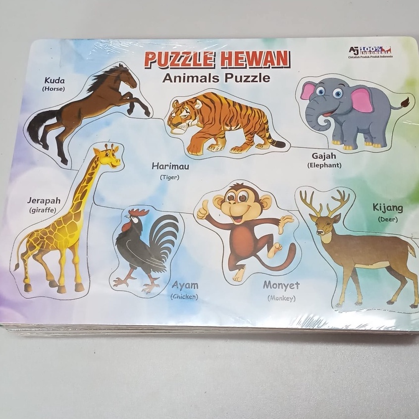 Mainan Edukasi Puzzle 3D DIY Jigsaw Mainan Anak RANDOM