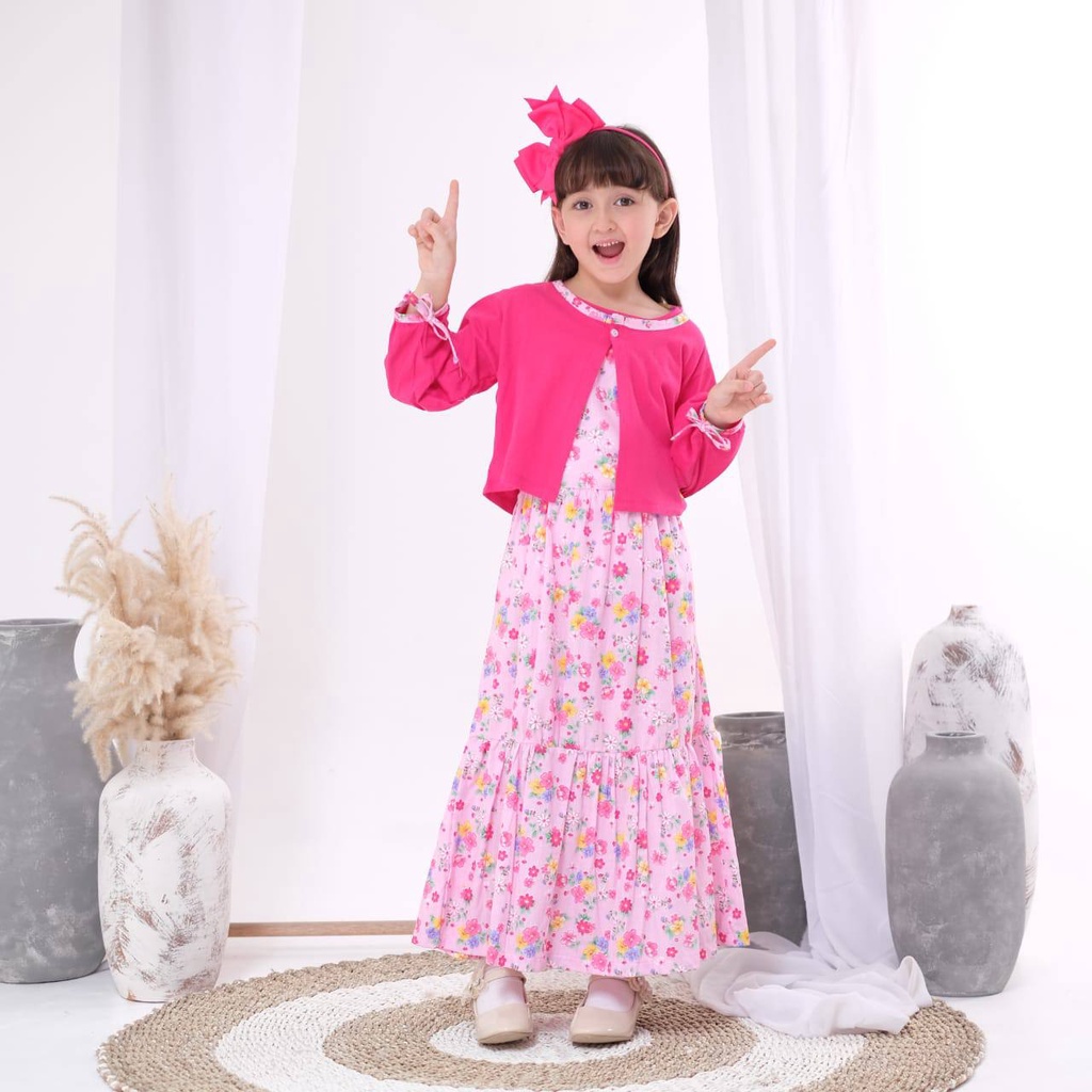 Dress Anak Outer 2in1 Denoora