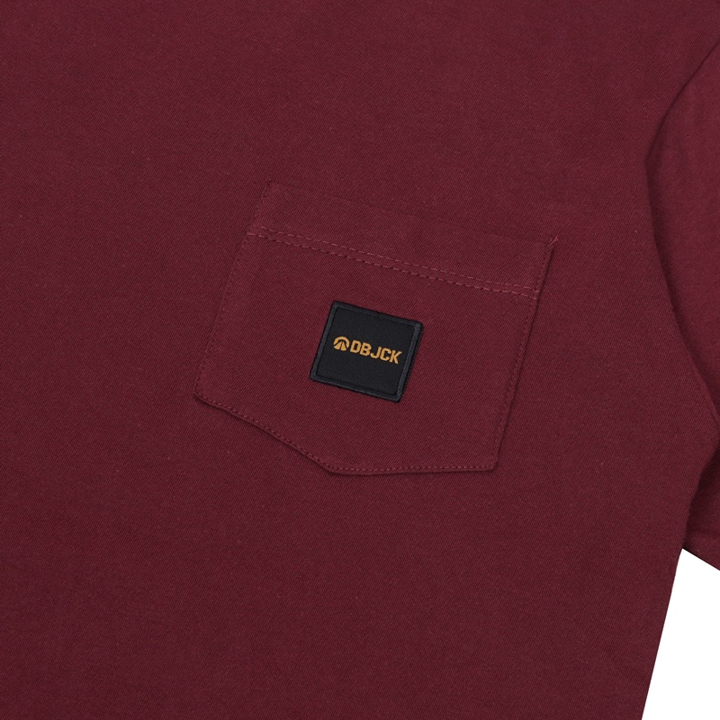 Dobujack Tshirt Denial Pocket Maroon Tees