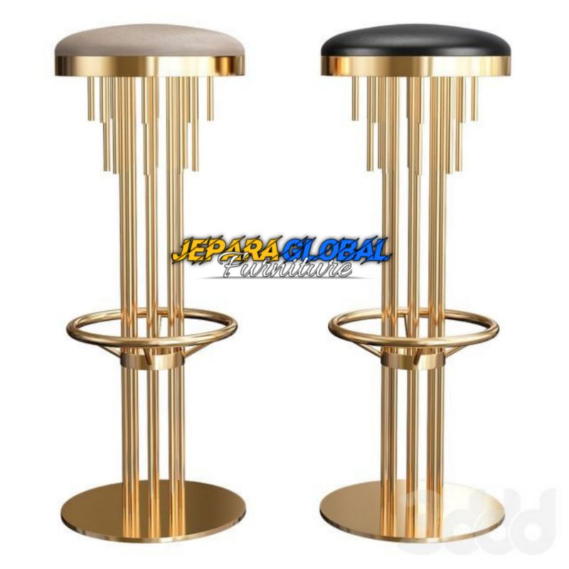 Kursi makan Bar Cafe putar stainless steel ( kursi cafe,kursi bar duco,kursi makan mewah )