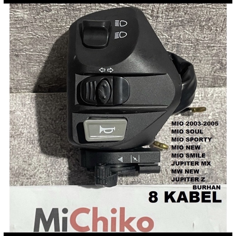 saklar tombol kiri 8 kabel mio lama mio sporty mio soul mio soul gt mio J
