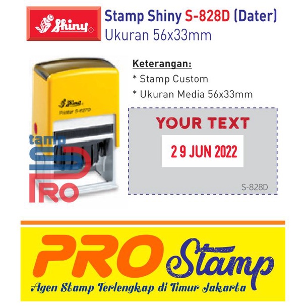 

Stempel Shiny S 828D Tanggal Otomatis Custom Text / Dater Otomatis [READY STOCK!!]