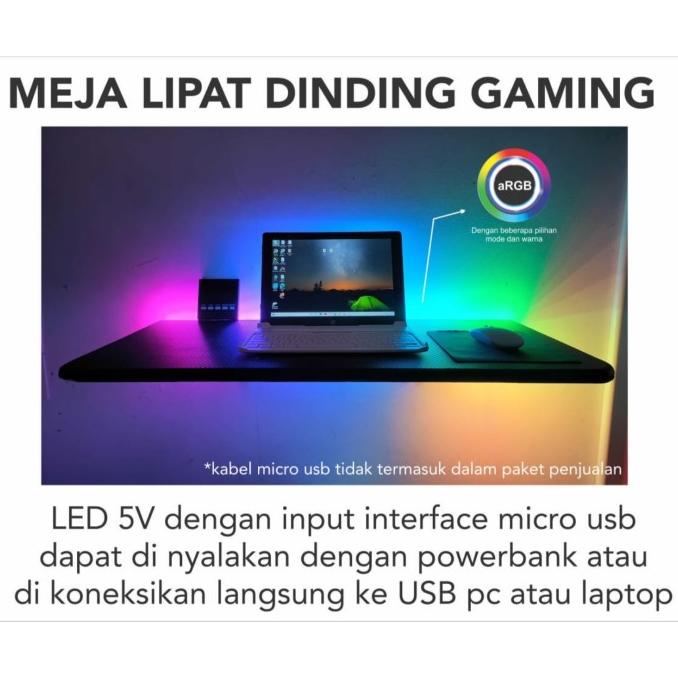 Meja Lipat Dinding Gaming / Folding Table / Meja Laptop Dinding Lipat