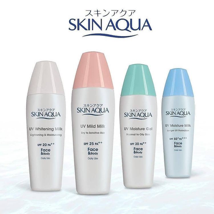 SKIN AQUA SPF 30 SPF 50 / SKIN AQUA Moisture Milk Spf 50/ SKIN AQUA UV MOISTURE GEL SPF 30 PA++