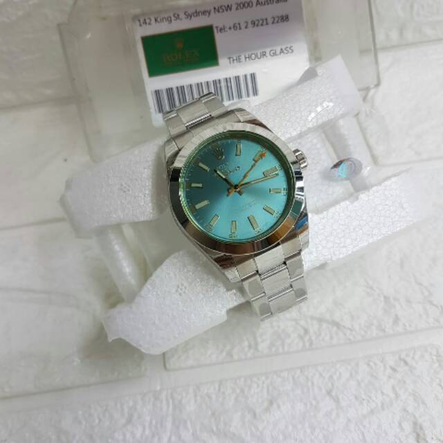 Jam tangan pria ROLEX MILGAUSS AUTOMATIC SWISS CLONE