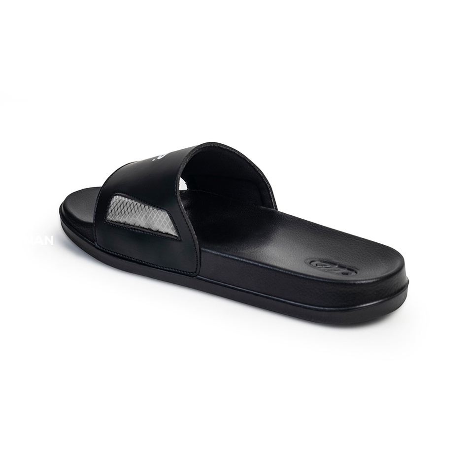 DAZZLE GREY ORIGINAL x FOOTSTEP Sandal Casual Hitam Pria Sendal Slide Jalan Santai Harian Slippers Hangout Main Kondangan Lebaran Slop Selop Karet Premium Slip On Remaja Dewasa Flip Flop Kerja Formal Sport Fashion Footwear Keren Terbaru Kekinian Branded