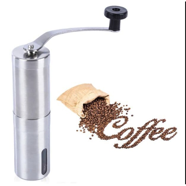 Alat giling Biji Kopi teh - Coffee Bean Grinder Stainless Manual  F176