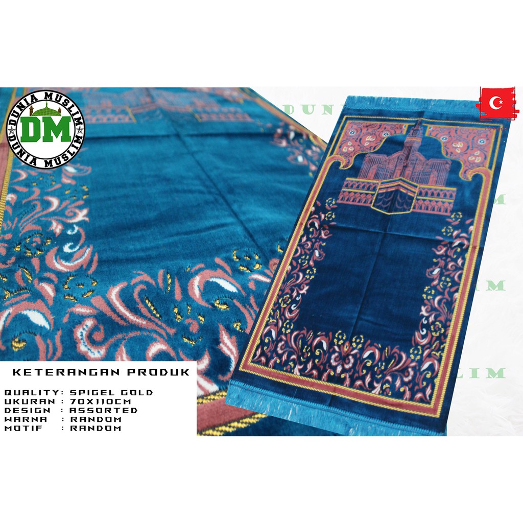 [ COD ] BAYAR DI TEMPAT SAJADAH MURAH KUALITAS SUPER UKURAN 70X110 MADE IN TURKEY