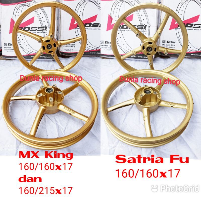 Pelek Velg Racing Rossi Satria Fu MX king palang 5 Gold