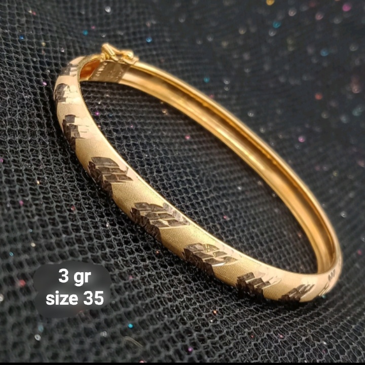 Gelang Emas 17K - Anak 3 gr Kadar 750 - 425