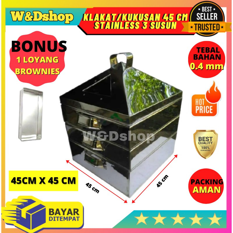 klakat kukusan 45 cm 3 susun-Klakat-Kukusan-Steamer Dimsum ukuran 45- kalakat/kelakat/kukusan kue